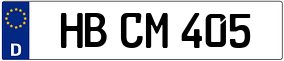 Trailer License Plate
